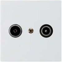 UP-Antennendose kallysto R/TV 14dB Durchgangsdose weiss