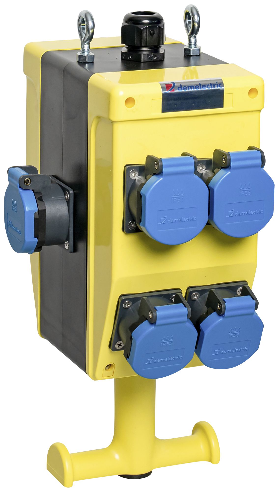 Distributore di corrente DEM DB25904 16A 1×FI 6×T23 sospendibile