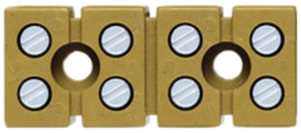 Barrette de bornes WM MK connexion à vis 2.5mm² 400V 24A 4L 35.75mm jaune