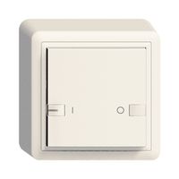 Poussoir AP ZEP 1c/1t ON-OFF avec LED EDIZIOdue blanc