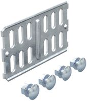 Längs/Winkelverbinder Bettermann 110mm zu MKS-Kanal verzinkt