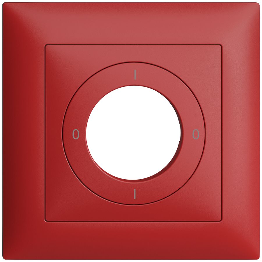 Kit frontal EDIZIOdue 0-1-0-1 88×88mm berry pour interrupteur à clé