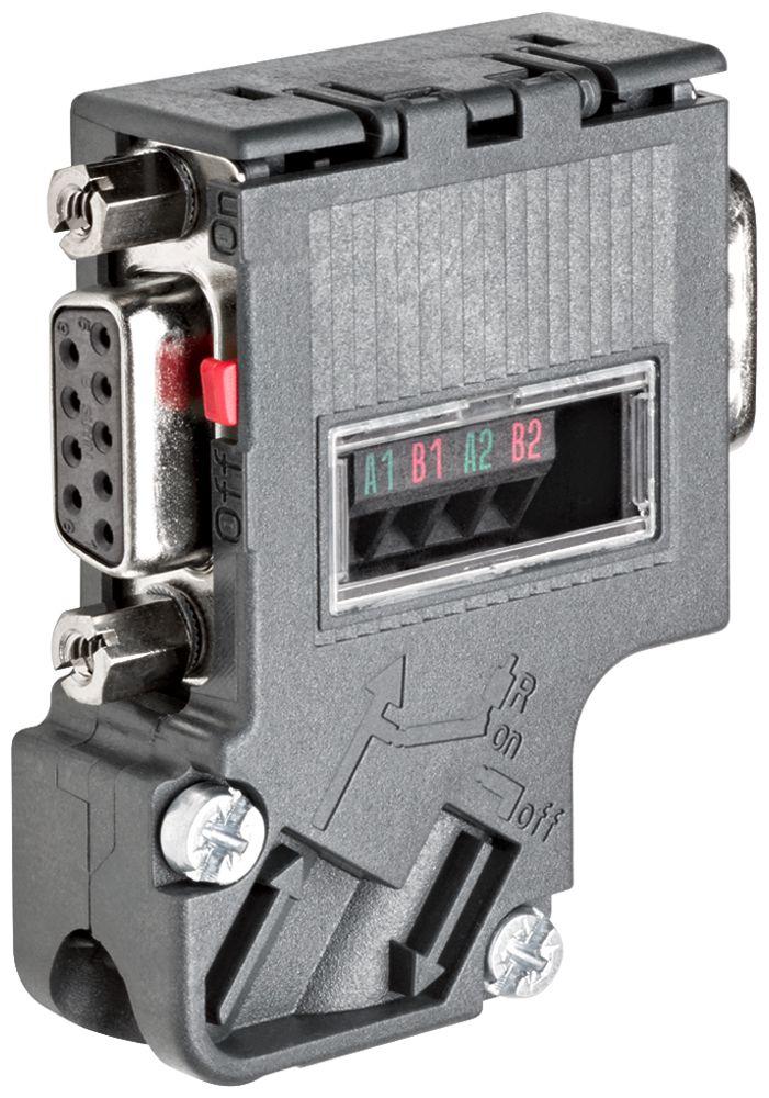 Fiche de raccordement bus API Siemens SIMATIC DP PROFIBUS+PG séparable 35°