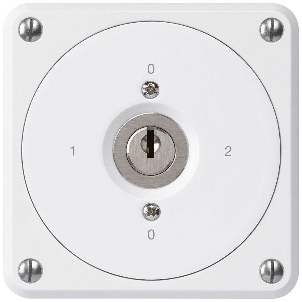 Interrupteur à clé ENC robusto sans clapet 2/1P blanc pour combinaison
