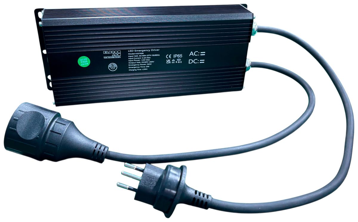 Stromversorgung ELBRO für Notlicht Li-Ion Akku schwarz