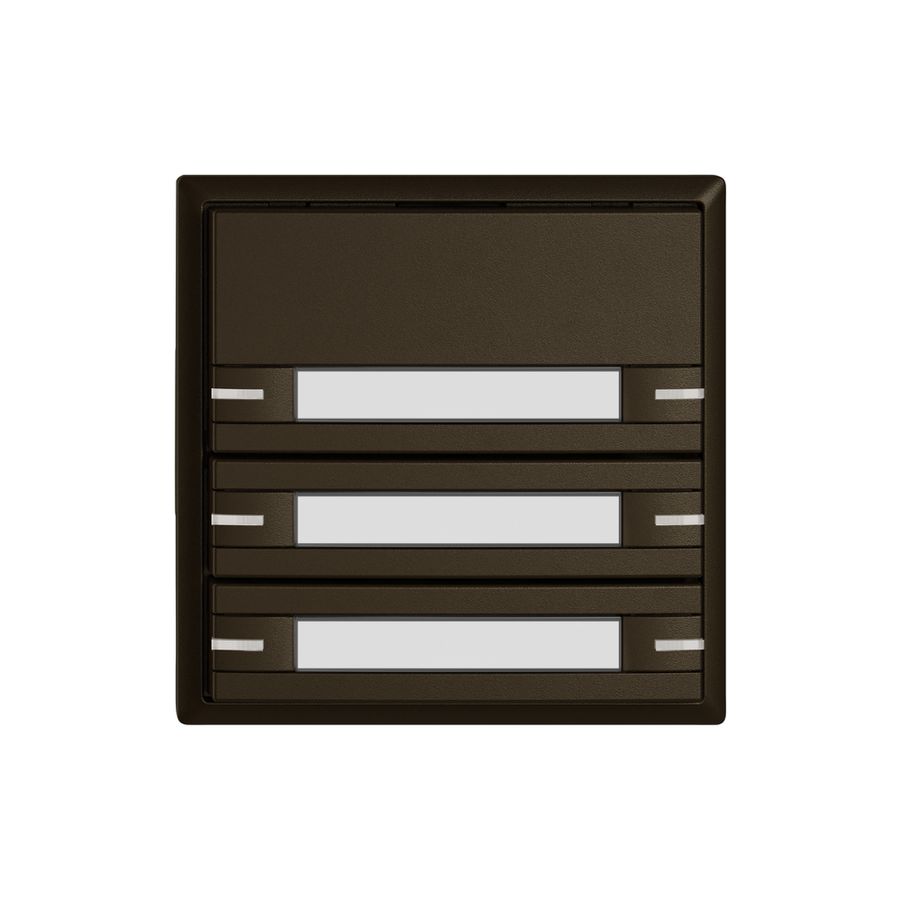 Pulsante KNX RGB EDIZIO.liv SNAPFIX® sensore temp.RGB-LED targ.6× com.1T ma