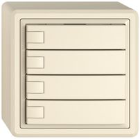 AP-Universaltaster EDIZIO.liv UNI SNAPFIX® 12…48V o.LED 4× 1-Tbed.cr