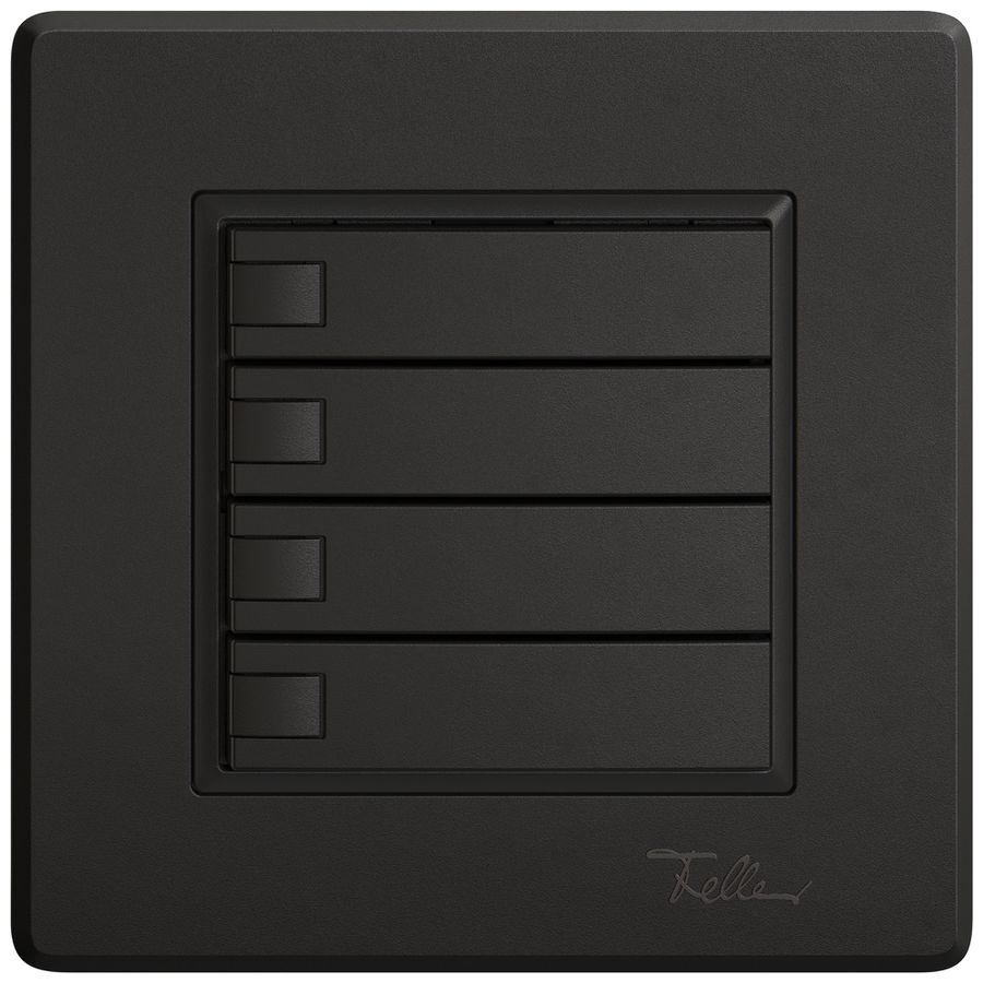 Pulsante KNX RGB INC EDIZIO.liv SNAPFIX® sensore temp.s.LED 4× com.1T ne