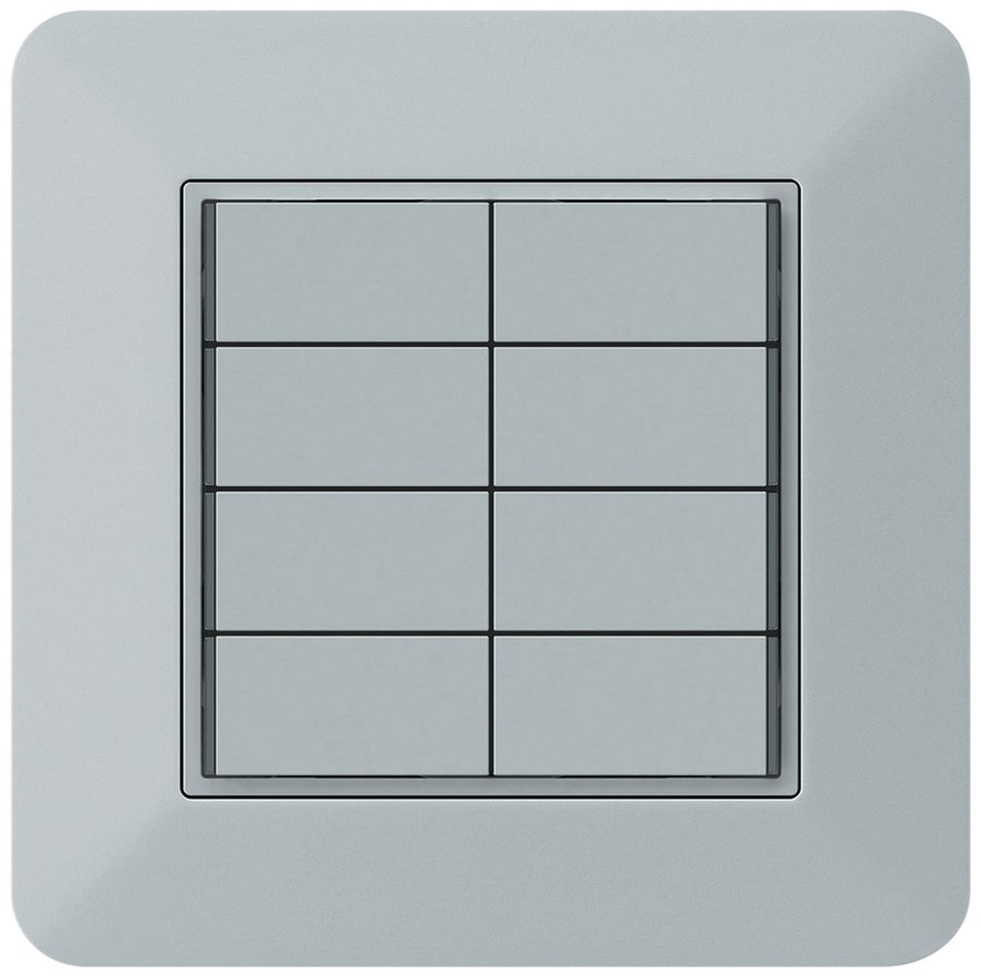 UP-Taster KNX KTR 8×Tasten 8×Betätigungspunkte LED grau