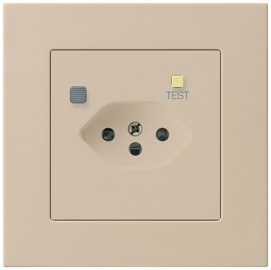 UP-Steckdose KPR T13 FI 30mA beige