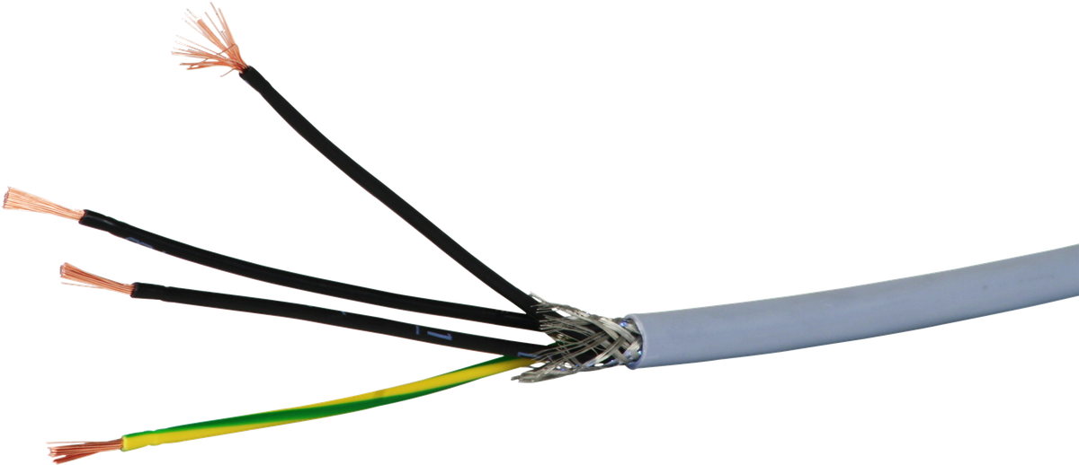 Steuerkabel LiYCY 4×1mm² nummeriert grau