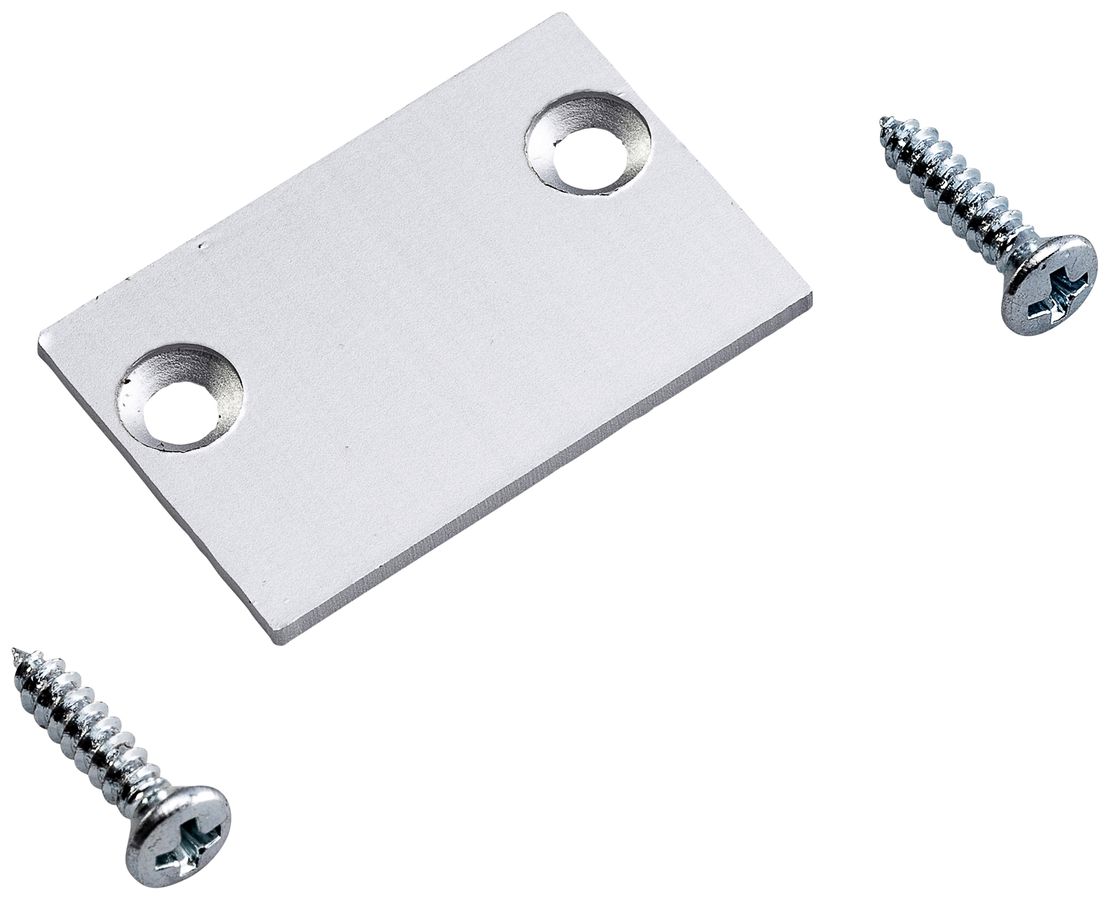 Endplatte für Kabelkanal ELBRO, Aluminium, 30×20mm, mit Schrauben