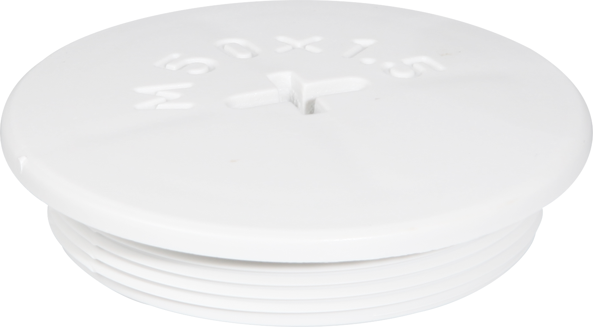 Stopfen mit Rand PA/GFK M50 hellgrau