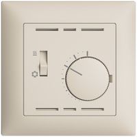 Kit de recouvrement ENC p.thermostat EDIZIOdue, a.interrupteur, 88×88mm, crema