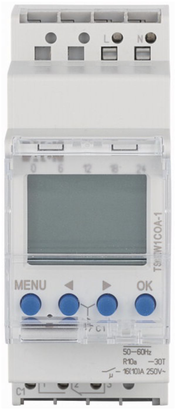 REG-Zeitschaltuhr Astro Eaton 2 TE Wochenprogramm 1 Kanal Steckklemmen