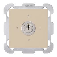 UP-Drehschalter kallysto 0/3L beige mit Schloss Kaba 8