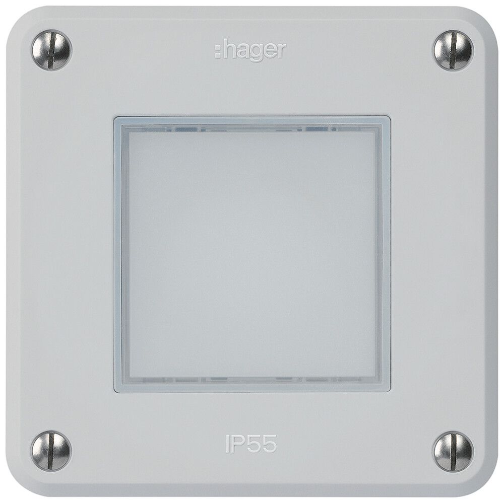 UP-LED-Leuchte robusto C IP55 grau LED rot/grün