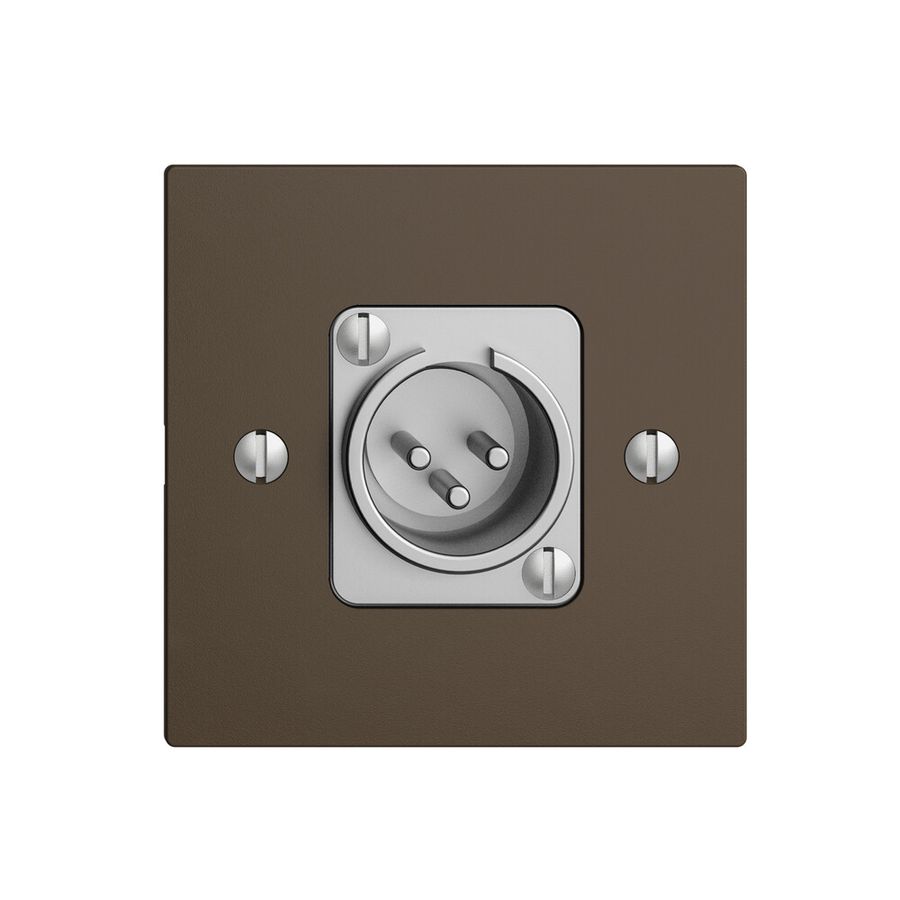 Anschlussdose XLR mit Stecker EDIZIOdue coffee