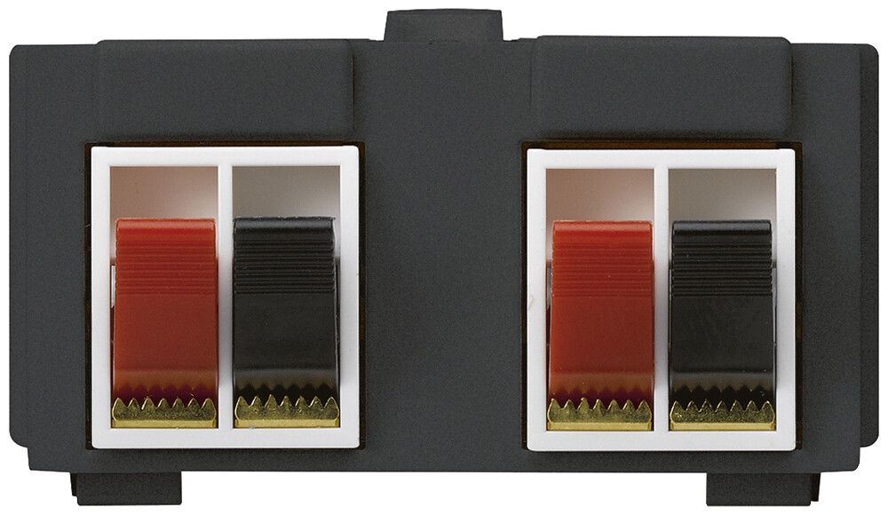 Modulo multimedia M3 con 4×LS morsetti rosso/ne kallysto nero