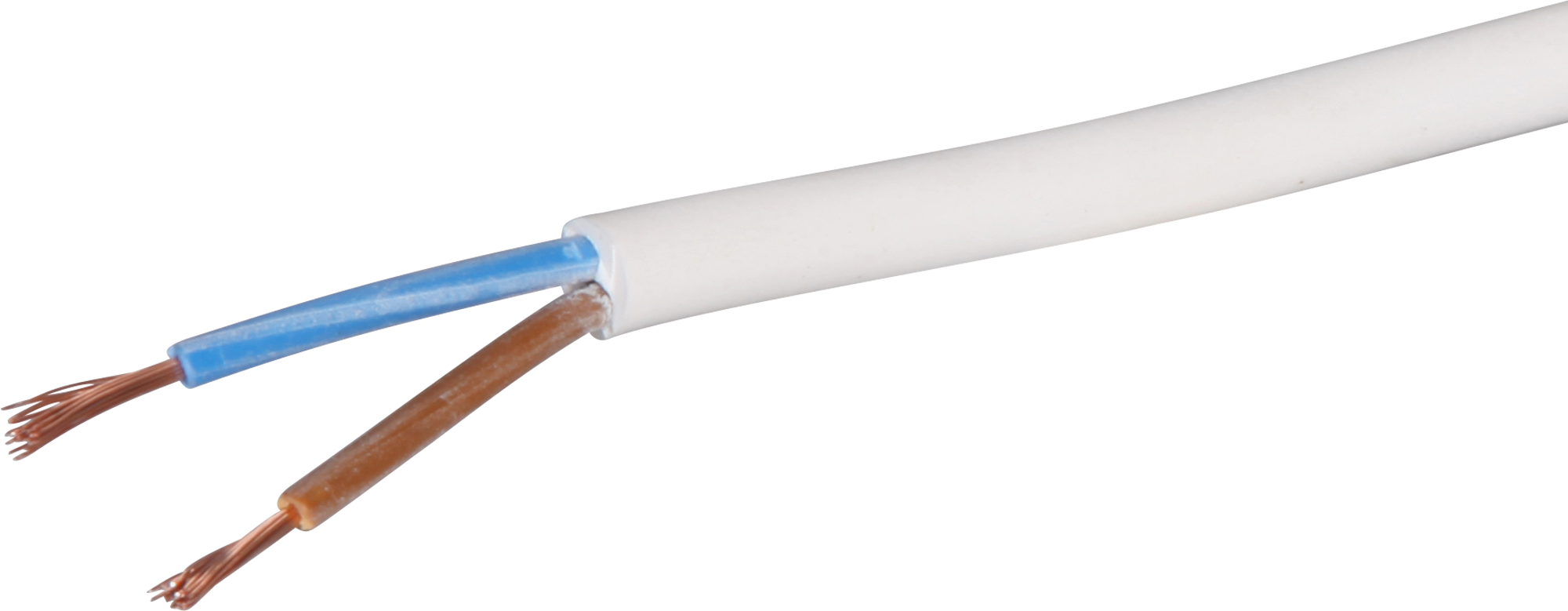 Câble Tdlr 2×0.75mm² LN blanc Eca