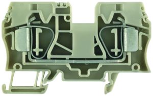 Borne de passage Weidmüller ZDU 10 connexion à ressort 10mm² TS35 beige