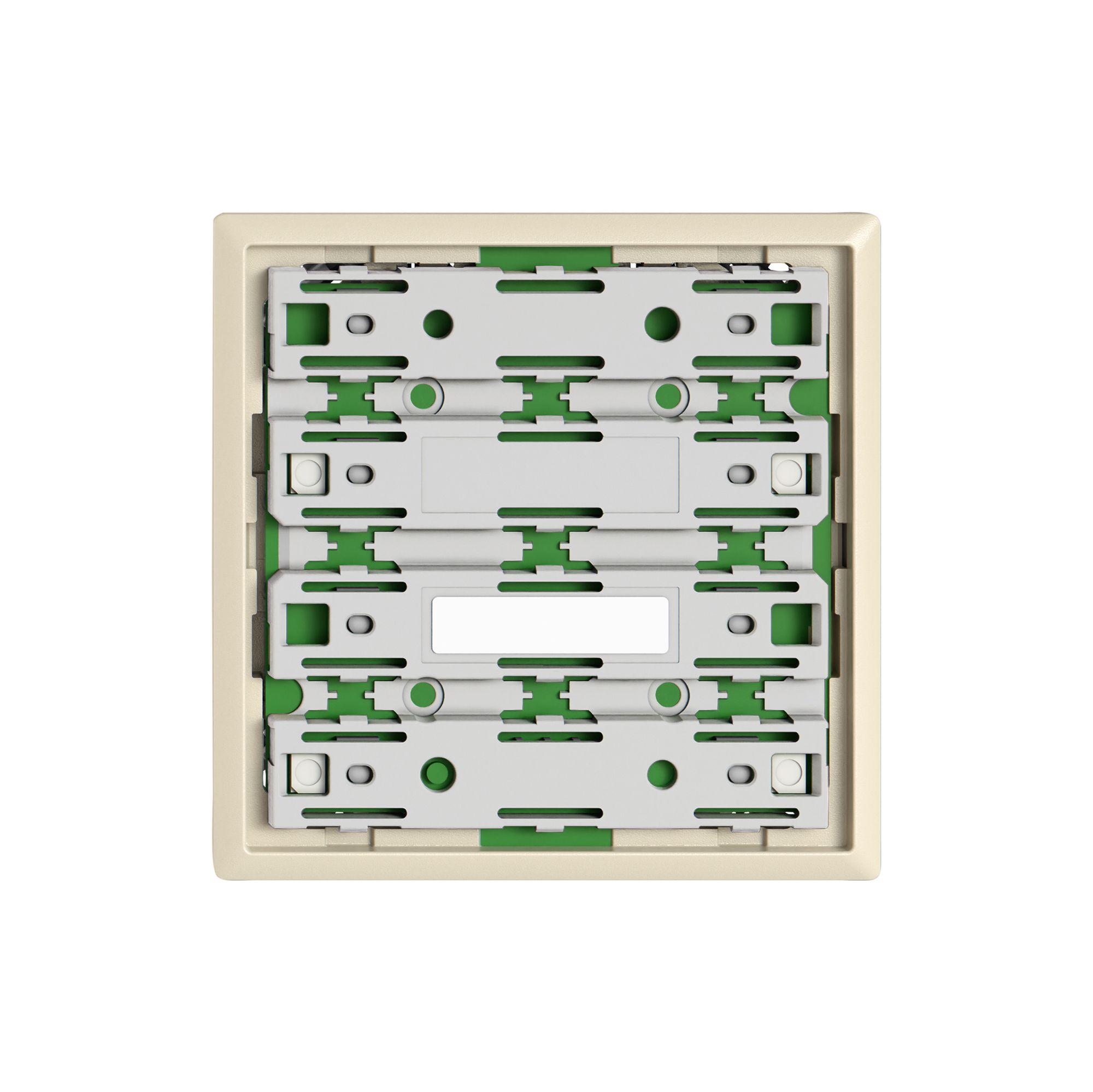 Plaque frontale EDIZIO.liv UNI SNAPFIX® p.UNI vers.enfich.p.3touches a.LED cr