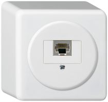 AP-Anschlussdose basico 1×RJ45s weiss