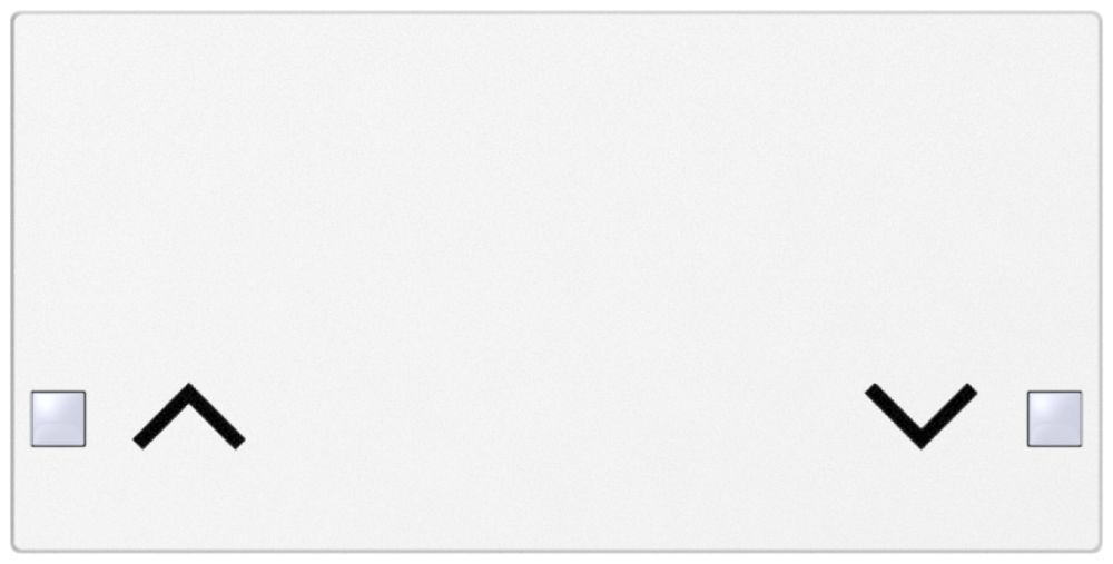 Touche SIDUS 2/4f pour senseur poussoir avec flèche haut/bas, blanc