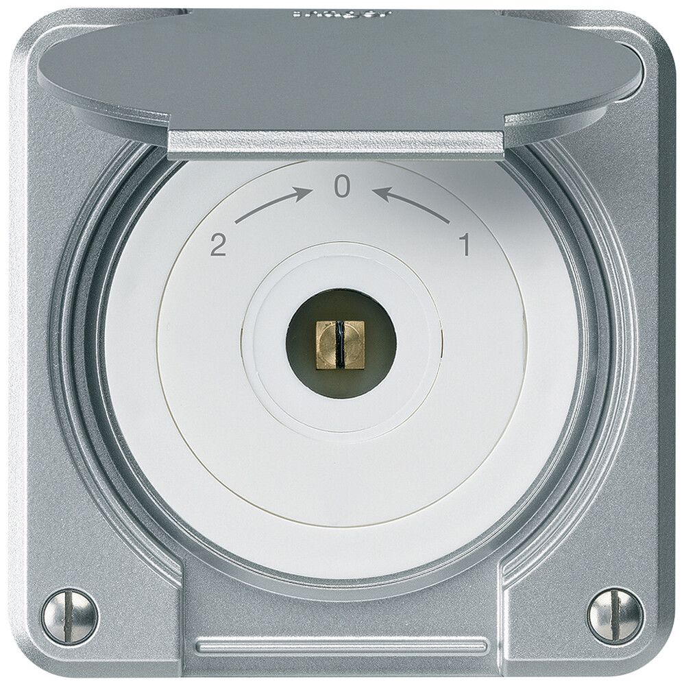 UP-Steckschlüsselschwenktaster robusto IP55 aluminium Deckel Wechsler Vierkant