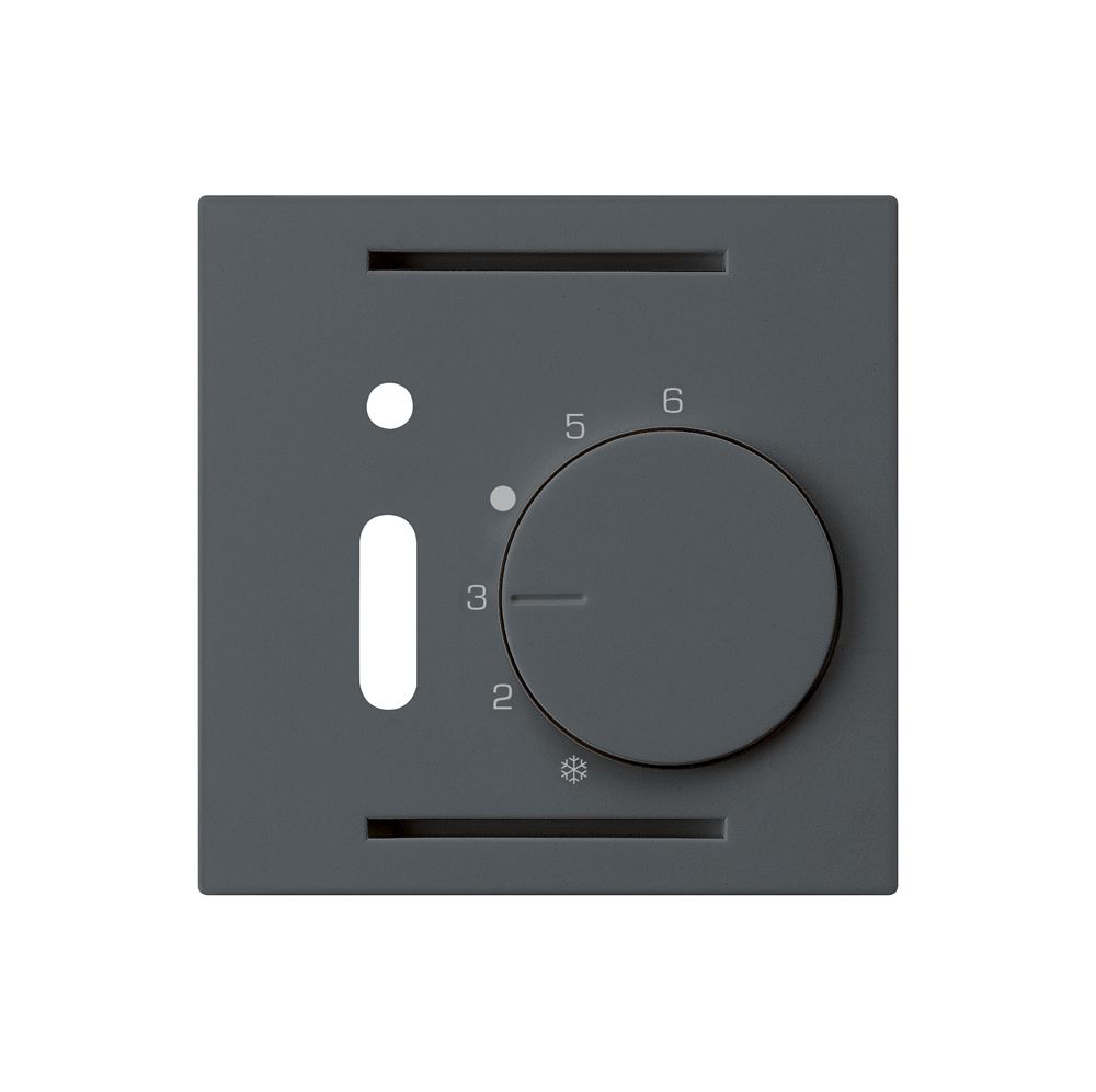 UP-Frontset kallysto anthrazit für Raumthermostat mit Schalter