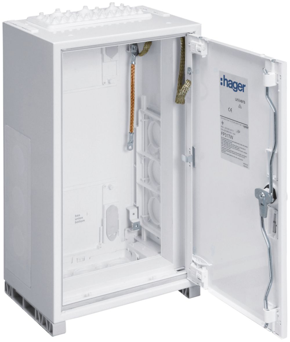 Armadio murale Hager univers con porta CP I IP54 800×950×205mm