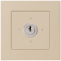 Interruttore rotativo INC kallysto.pro 2/1L beige con serratura Kaba 8