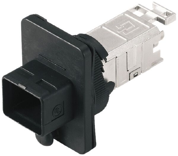 Flansch-Set Weidmüller V4 PushPull mit Einsatz RJ45 TIA-568A