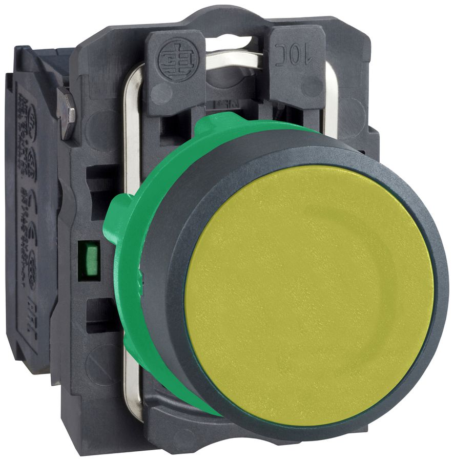 Poussoir Harmony XB5 plat jn Ø22.5mm 1NO IP66