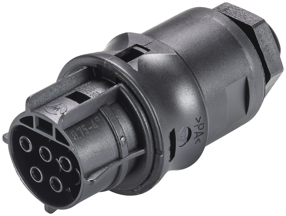 Buchsenteil Wieland 0.75…4mm² 5L schwarz