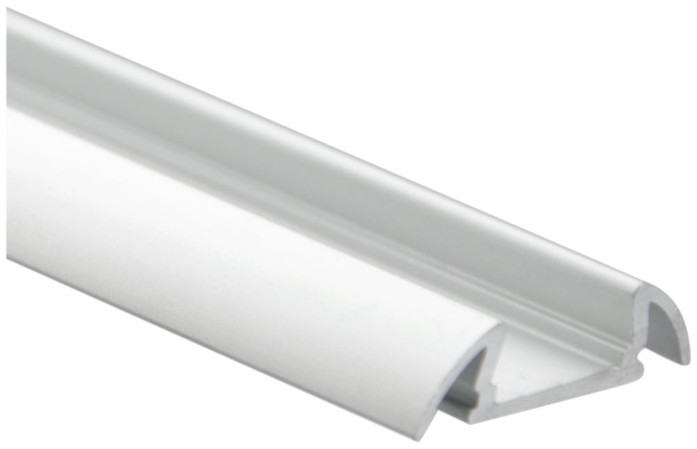 Profilé apparent DOTLUX type 7 aluminium ultra-plat ailette argent 2m