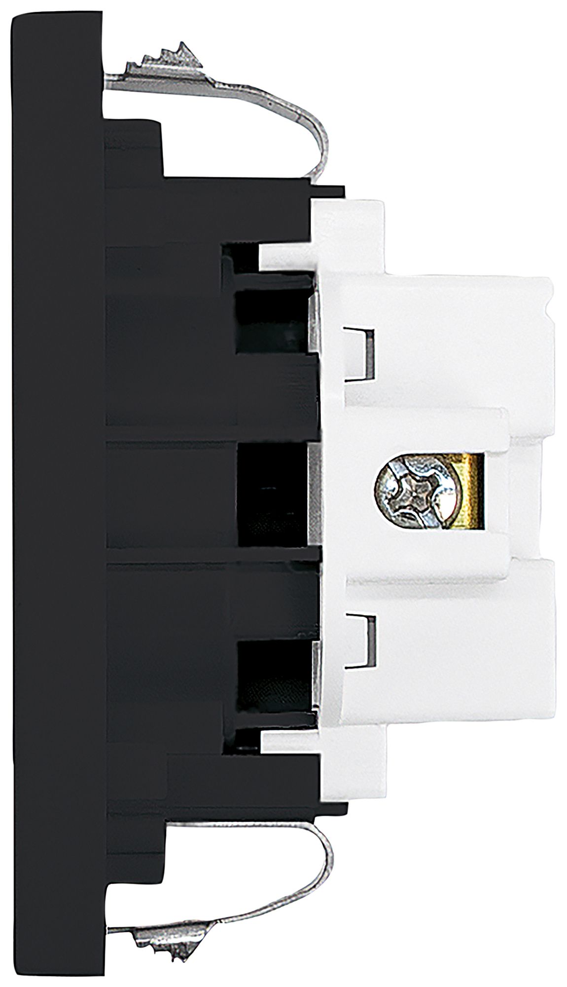 FLF-Steckdose A. Steffen 1×Typ 13 10A 250V 62.5mm×37.5mm schwarz