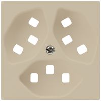 Frontplatte zu Steckdose Hager kallysto 3×T23 H beige
