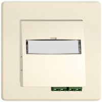 UP-FTTH-Dose EDIZIO.liv SNAPFIX® LC APC Diamond F-3000 2 mittelstücke cr