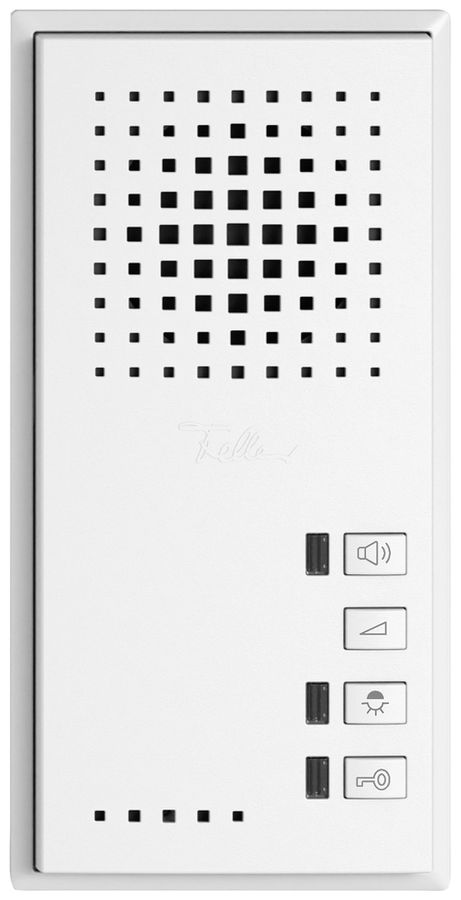 Poste mains-libres EDIZIO.liv ouvre-porte fonctions commut.blanc