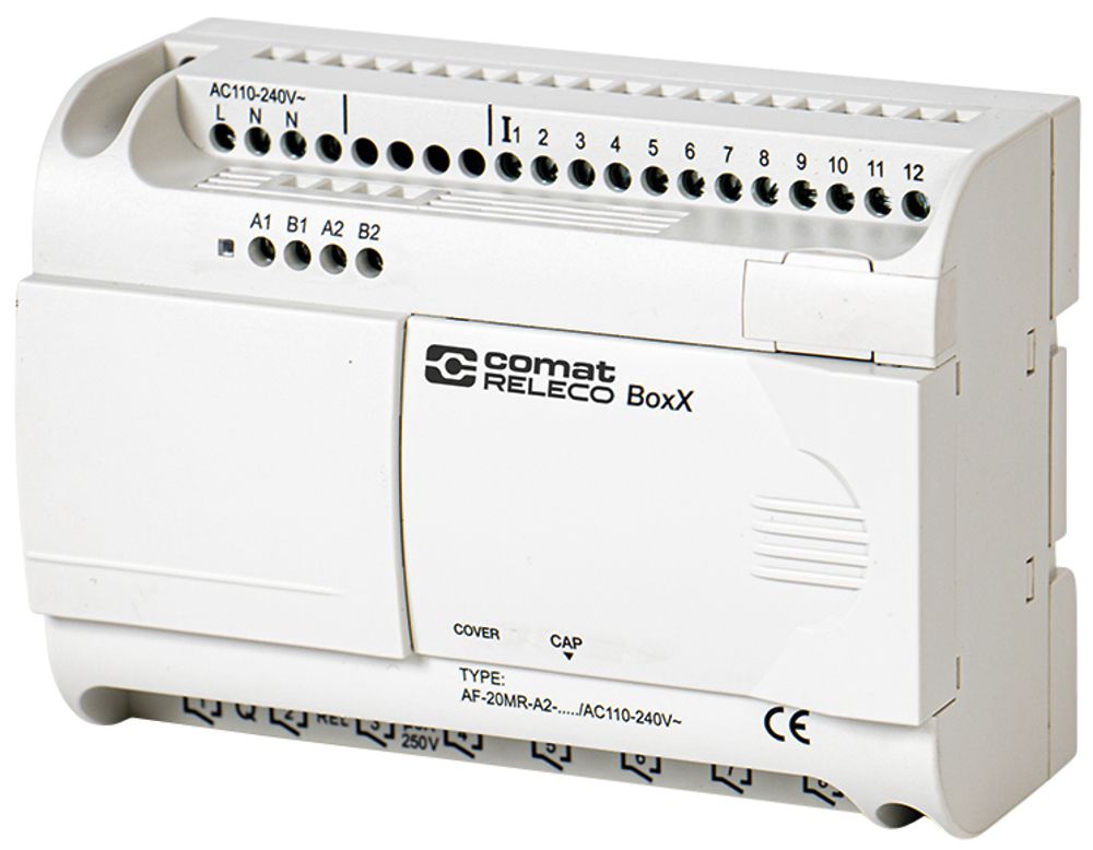Unité de base PLC ComatReleco AF-20MR-A2-CAP/AC110…240V, 12DI, 8×relais, 240VAC