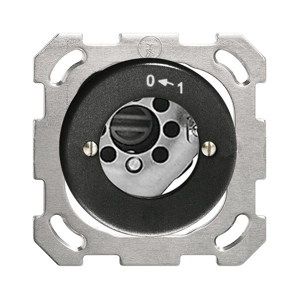 Contact pivotant ENC 0<-1/1P noir pour serrure de sûr. sans cyl.