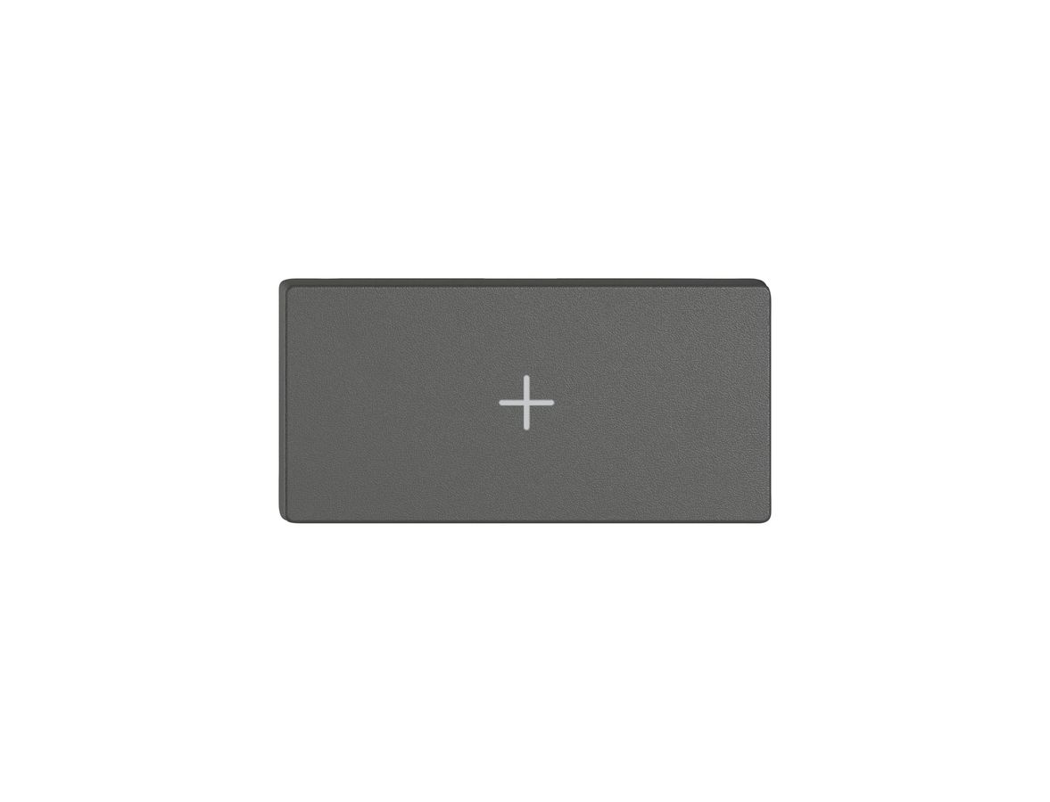 Taste 1/2 EDIZIO.liv Wiser mit SNAPFIX® vert.mit Symbol + (Plus) dgu