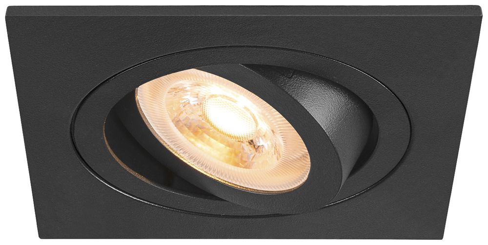 LED-Downlight SLV NEW TRIA 75 GU10 1×10W DIM 90×90mm schwarz
