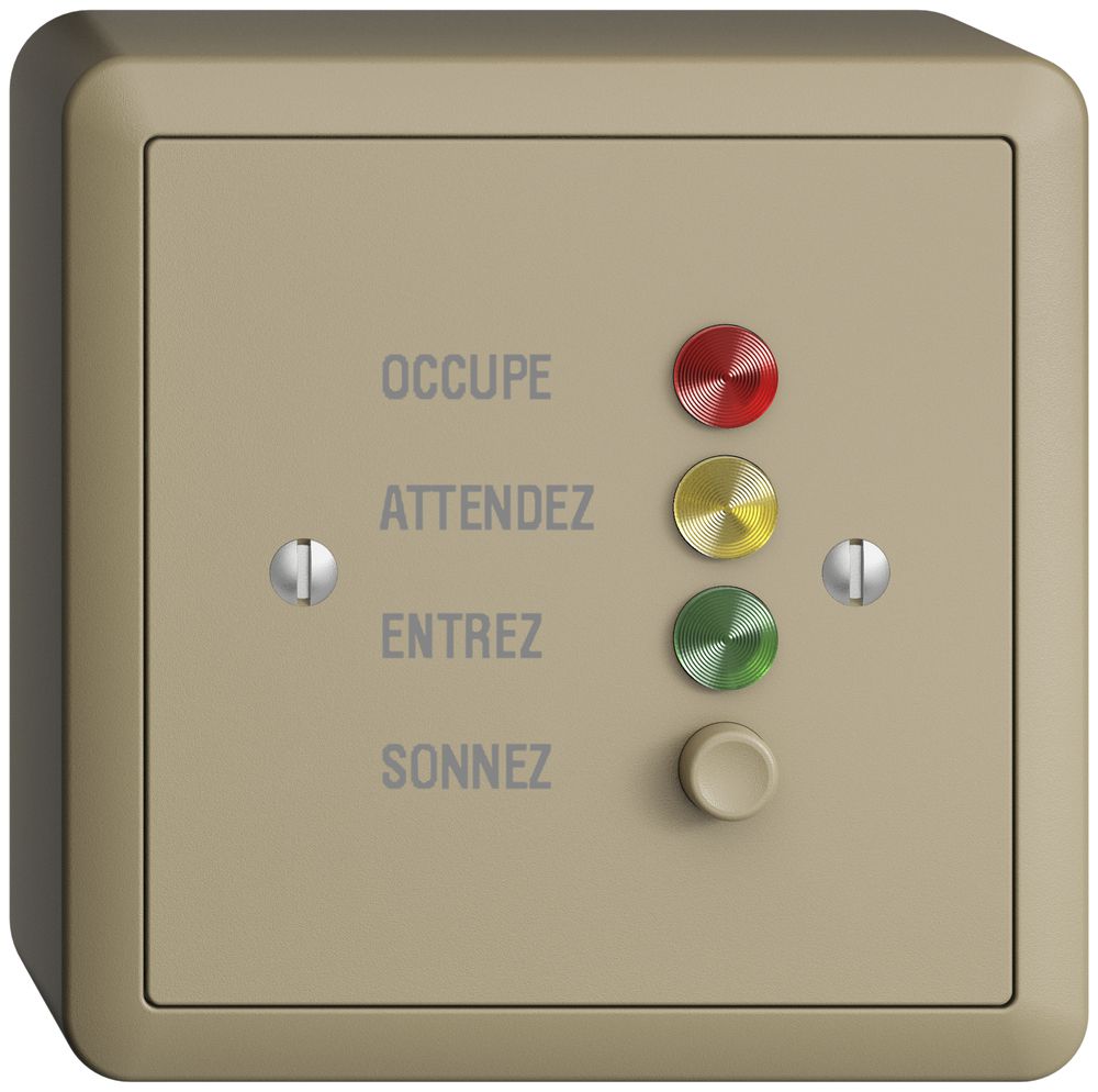 Station de porte AP EDIZIOdue pour signaux d'appel, sand, français