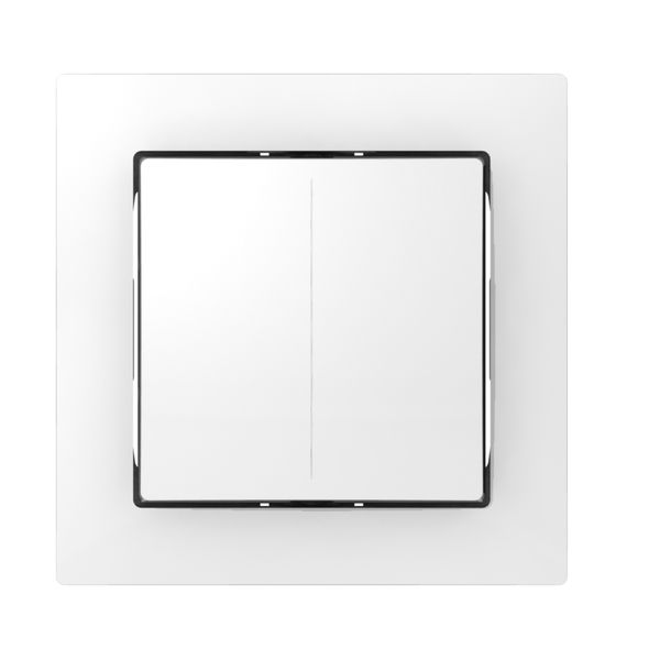 Sensore pulsante ABB Sidus KNX Basic tipo-E, 1/2, bianco lucido