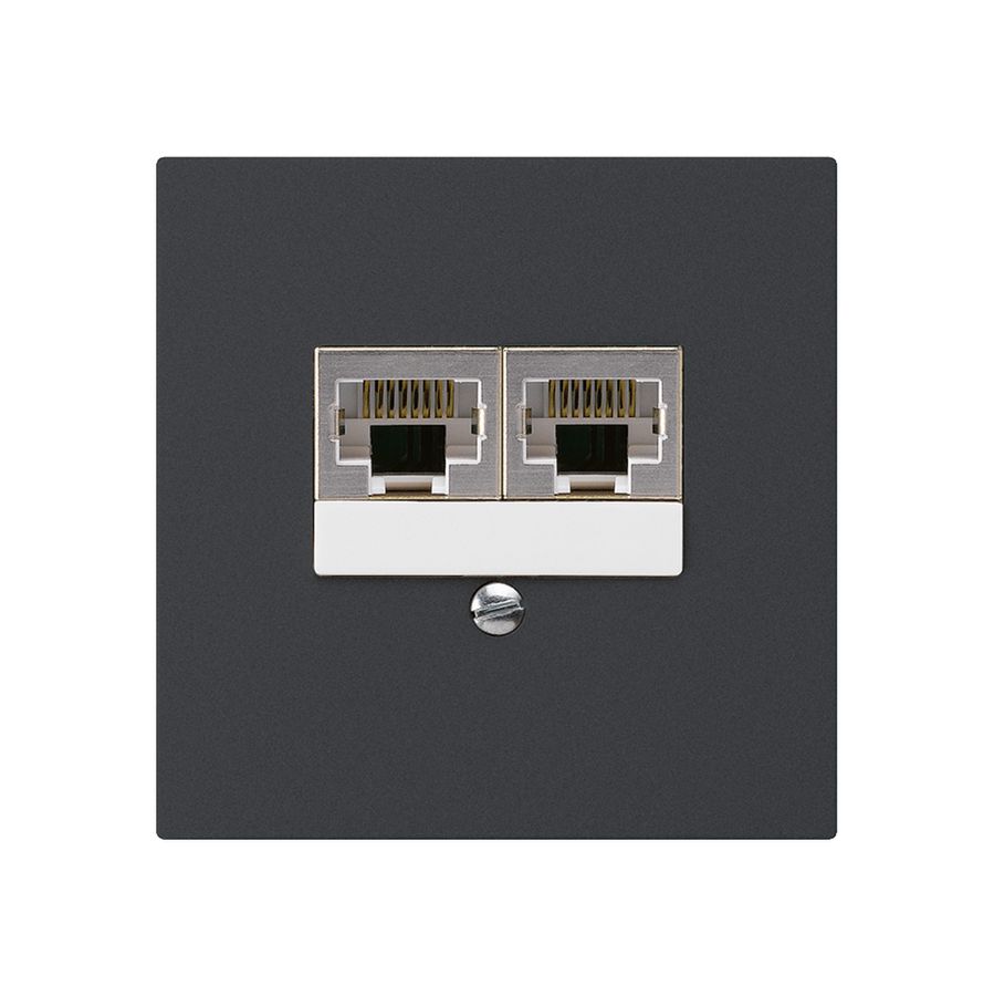 Scatola INC kallysto 2×RJ45s separato nero