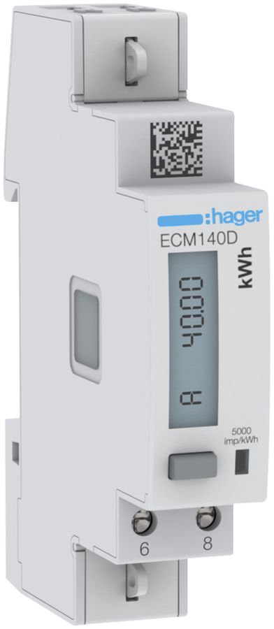 Compteur d'énergie AMD HA ECM140D 1P direct 40A M-Bus MID import+export 0T+2T