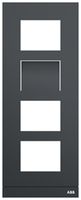 Abdeckrahmen Video ABB-Welcome, für 1/4 (4 Module), Al anthrazit