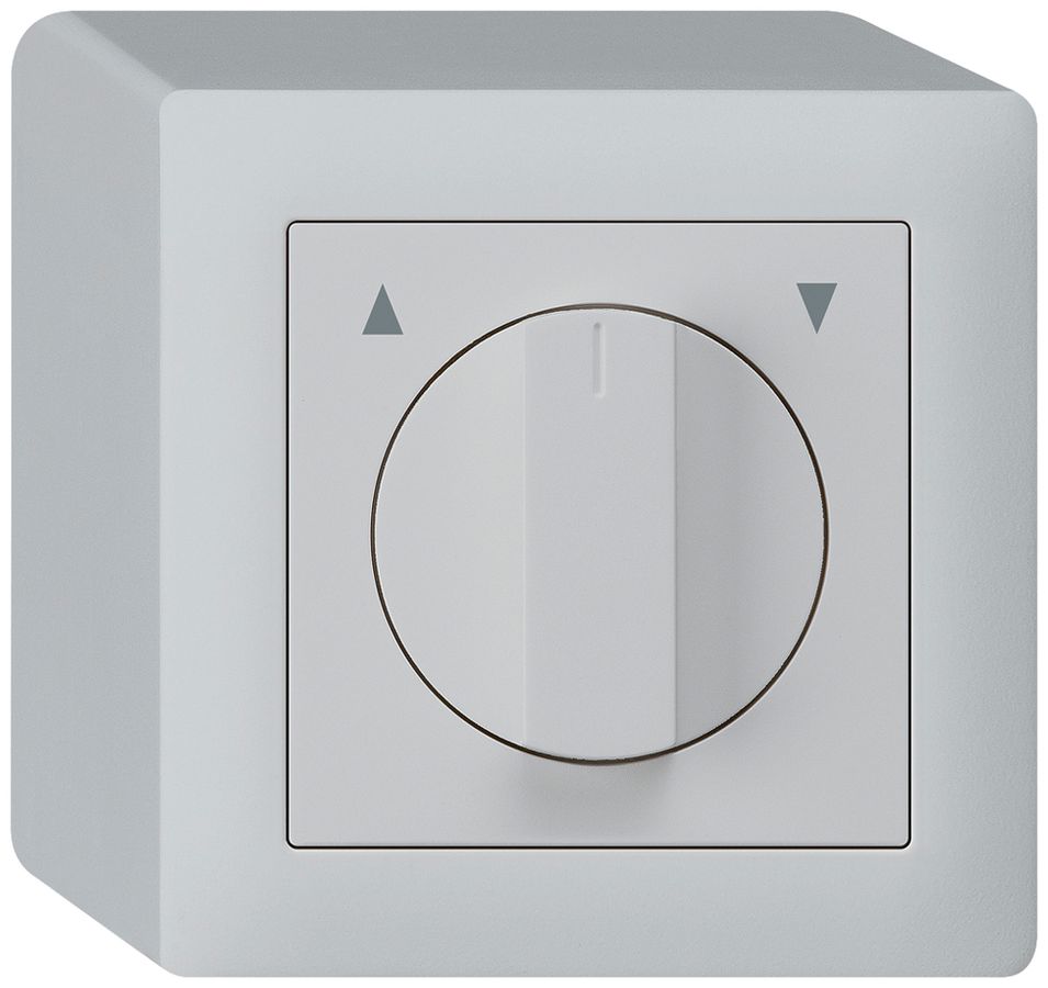 Interrupteur/contact rotatif pour stores AP kallysto gris clair